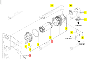 Filtre à Air Complet Iseki 1855-104-210-00
