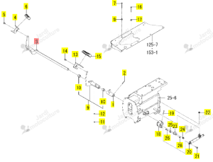 Bras Support Pédales Iseki 1855-272-540-10