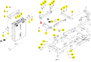 Support 12V BAT ISEKI 1852-101-003-00