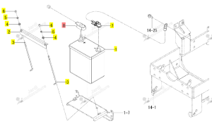 Connecteur de Batterie Iseki 1852-112-210-00
