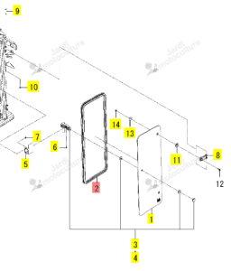 Isolant Iseki 1848-740-002-00