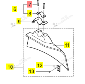 Vis de roue Iseki 31057-306