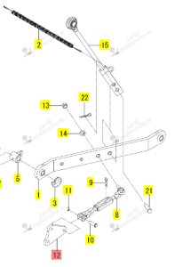 Plaque Stabilisateur Iseki 1855-514-002-00