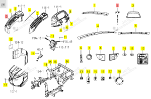 Étiquette Control Iseki 1855-902-002-00