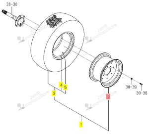 JANTE 20XW11 ISEKI 1833-317-770-10