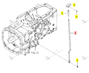 Tringlerie 4WD Iseki 1833-267-061-10