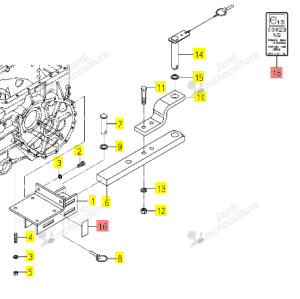 ETIQUETTETRH1833/H3 ISEKI 1834-521-004-10