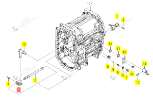 Dispositif de débrayage PTO/E4 Iseki 1834-259-053-00