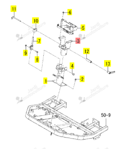 Support Orbitrol Iseki 1832-405-230-20
