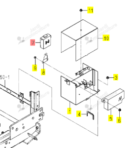 Boîtier Contrôle CDE PTO Iseki 1832-695-250-10
