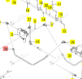 Tuyau Distributeur T Iseki 1845-512-250-00