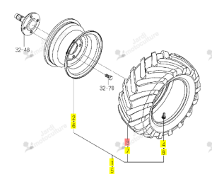 PNEU AGRAIRE 18X8.50-10 ISEKI 1845-437-211-00