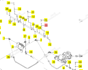 Levier Distributeur A3 Iseki 1845-512-330-00