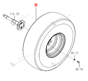 Roue Avant Gazon 13.6-16 Iseki 1848-317-210-00