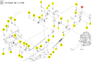 BRAS POS. NEUTRE ISEKI 1836-272-570-00