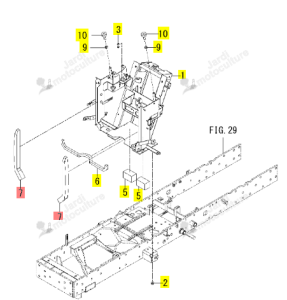 Isolant 30x30x370 Iseki 1836-405-042-00