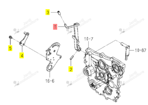 Levier PTO AR Iseki 1836-270-410-00
