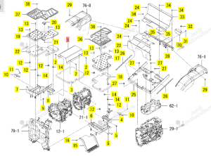 Capot Central Iseki 1834-631-051-00