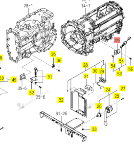 Support Inter Embrayage Iseki 1834-654-260-00
