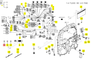Étiquette Fusible 30A Iseki 1834-652-232-00