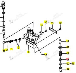 Siège/Ressort ISEKI 6215-639-005-00