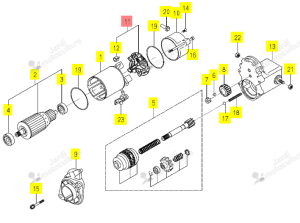 PORTE-BALAI ISEKI 6281-116-006-00