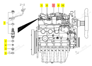 Tube d'injecteur Iseki 6215-411-092-30