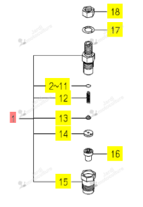 Injecteur ISEKI 6215-330-028-00