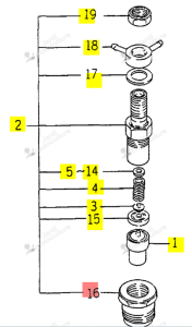 ECROU ISEKI 6215-332-002-00