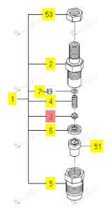 GOUPILLE ISEKI 6215-342-001-00