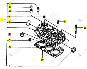 Chambre de Combustion ISEKI 6211-150-008-00