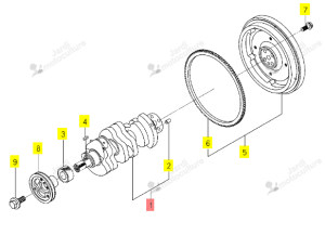 Vilebrequin ISEKI 6212-310-019-50