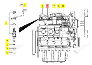 Tube d'injecteur ISEKI 6215-411-093-30