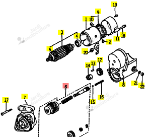 KIT DEMARREUR ISEKI 6281-124-001-00