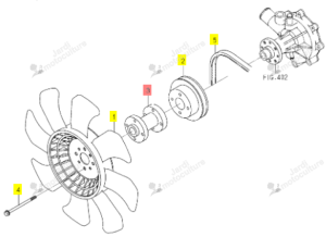 Entretoise Ventilateur 80mm Iseki 6213-669-010-00