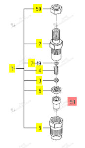 Injecteur Iseki 6215-311-027-00