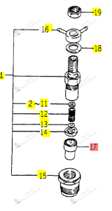 Injecteur ISEKI 6215-311-028-00