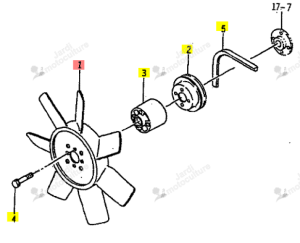 Ventilateur ISEKI 6213-660-007-00