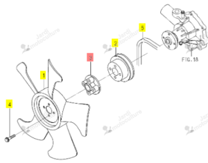 Entretoise Ventilateur Iseki 6213-669-003-00