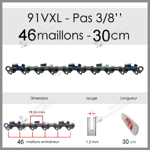 Chaîne tronçonneuse OREGON 91VXL046E