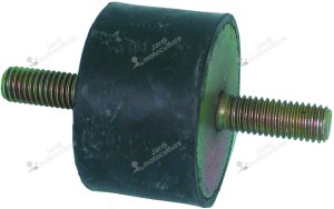 Silent bloc universel mâle-mâle - Ø: 50mm - Longueur: 30mm, Filet: M10 - Longueur filet: 27mm