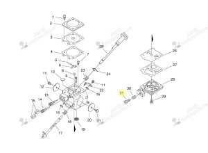 Vis carburateur echo 12313404260