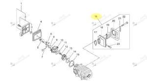 Pot echappement echo 14560014931