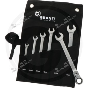 GRANIT BLACK EDITION Jeu de clés à cliquet articulées [7301347]