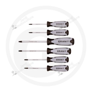 GRANIT BLACK EDITION Jeu de tournevis, TX, 6 pièces