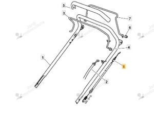 Cable de traction GGP - CASTELGARDEN - STIGA 381000778-0