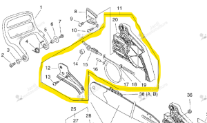 Carter frein de chaine tronçonneuse Echo CS370ES, CS420ES P021017220