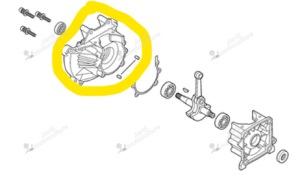 Carter moteur d’origine Echo P021002471