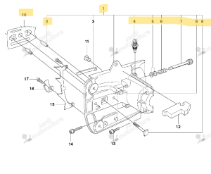Carter moteur Husqvarna 338XPT 503792206