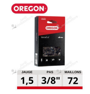 Chaîne de tronçonneuse Oregon 73DX072E Dolmar, Husavarna, Iseki, Ikra Pas 3-8"  Jauge 1.5mm 72 Maillons